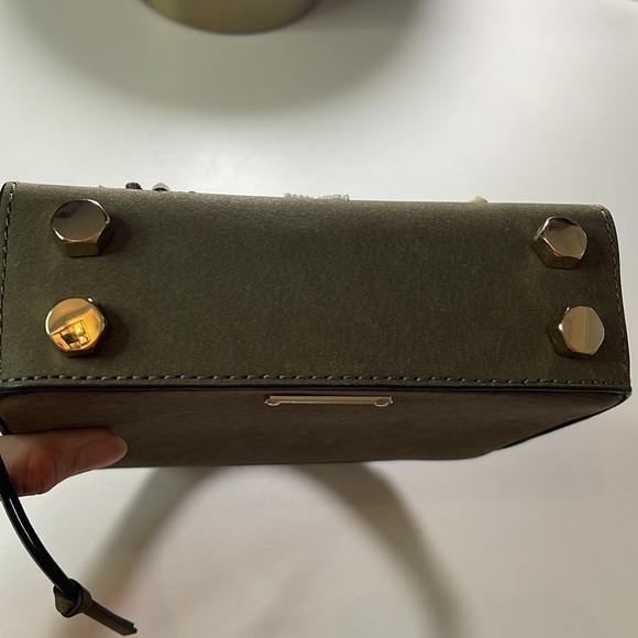 Rebecca Minkoff Sage Green Embellished Jewels Leather Box Bag - Picture 6 of 10